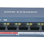 Switch 4 porturi PoE, 1 port uplink- HIKVISION DS-3E0105P-E-M