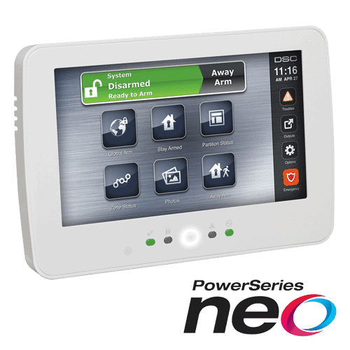 Tastatura touch screen color 7', 128 zone, SERIA NEO - DSC NEO-HS2TCHP