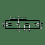 Canal cablu perforat 25x40 mm, cu capac, 2m - DLX PVCP-257-40 - imagine 4