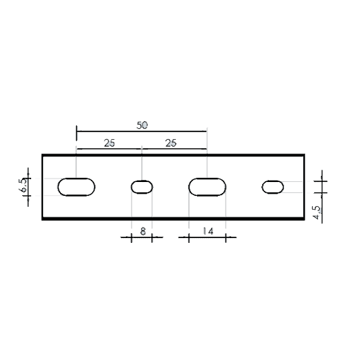 img3535large.png Canal cablu perforat 25x40 mm, cu capac, 2m - DLX PVCP-257-40 - imagine 4