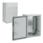 Cutie distributie IP65 din ABS gri, usa mata, placa metalica, 350x500x190 mm PP3006 - imagine 3