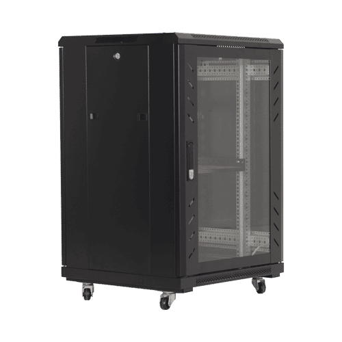 img6098large.png Rack podea 22U 19'' 600x800, capacitate incarcare 500 Kg, negru - ASYTECH Networking ASY-22U-6080E - imagine 2