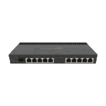 Router 10 x Gigabit, 1 x SFP+ 10Gbps, 1 x PoE, RouterOS L5, 1U - Mikrotik RB4011iGS+RM