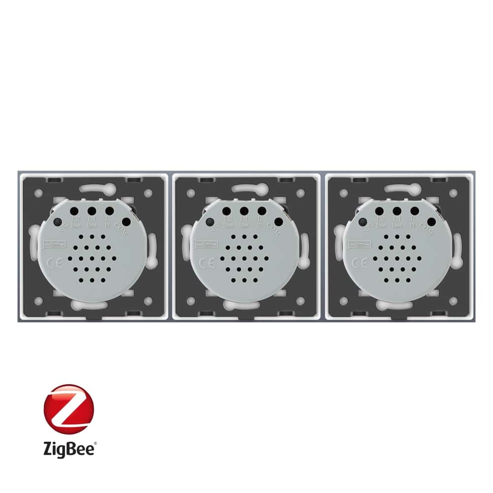 003-in1-13-2.jpg Intrerupator cu touch simplu+simplu+dublu LIVOLO din sticla, Protocol ZigBee, Control de pe telefon, alb, VL-C701Z/C701Z/C702Z-11 - imagine 3