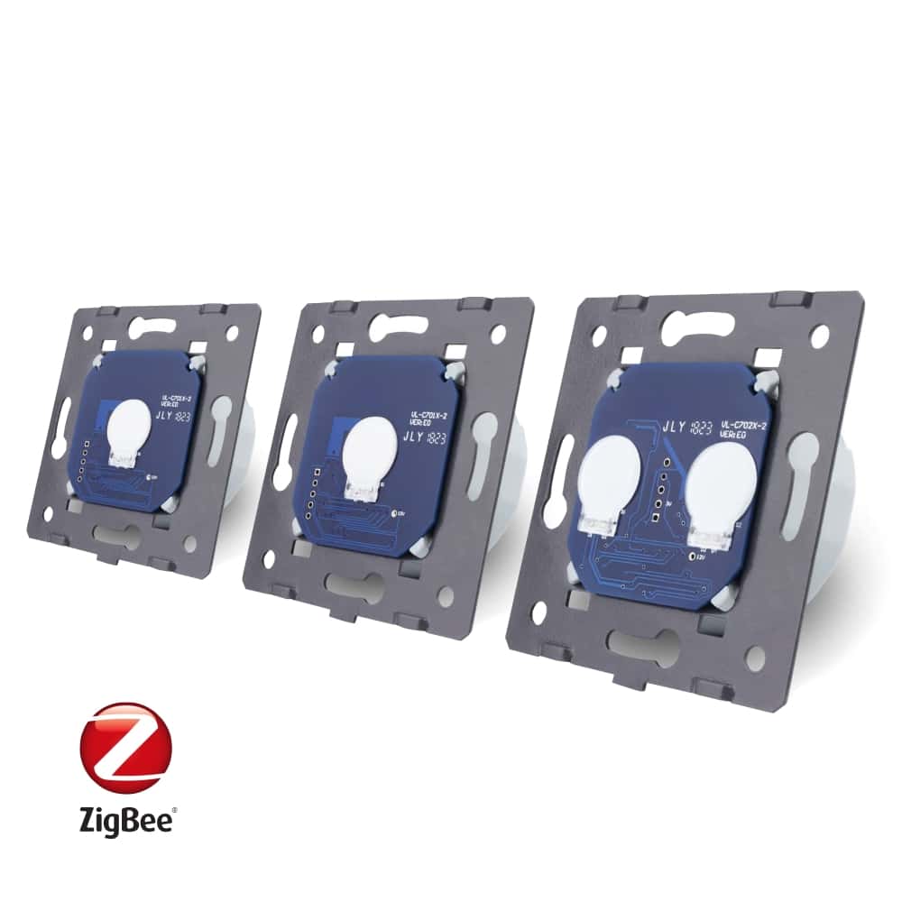 004-in1-7-3.jpg Intrerupator cu touch simplu+simplu+dublu LIVOLO din sticla, Protocol ZigBee, Control de pe telefon, negru, VL-C701Z/C701Z/C702Z-12 - imagine 4