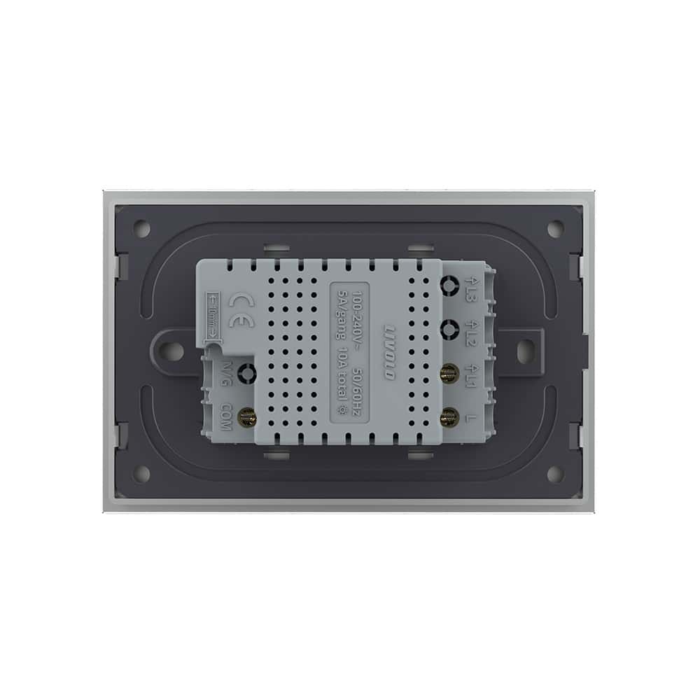 004-in1-8-2.jpg Intrerupator cap scara/cruce wireless cu touch Livolo din sticla - standard italian, gri, VL-FC1SR-3G-15 - imagine 4