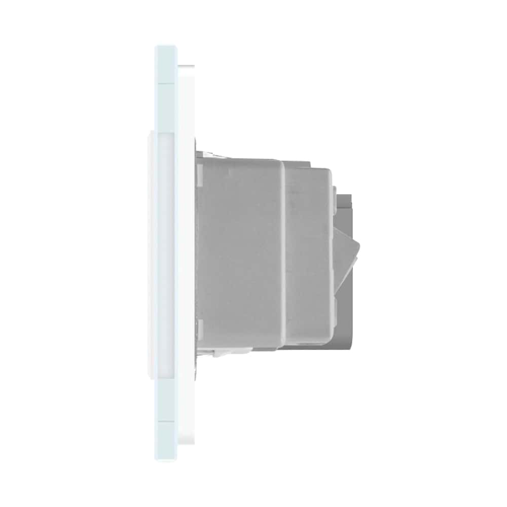 004-intrerupator-dublupriza-livolo-standard-italian-c9-782000211-1it-81-alb.jpg Intrerupator simplu + priza Livolo cu rama din sticla, Standard italian, alb, C9-FC1-2WP/1IT-81 - imagine 3