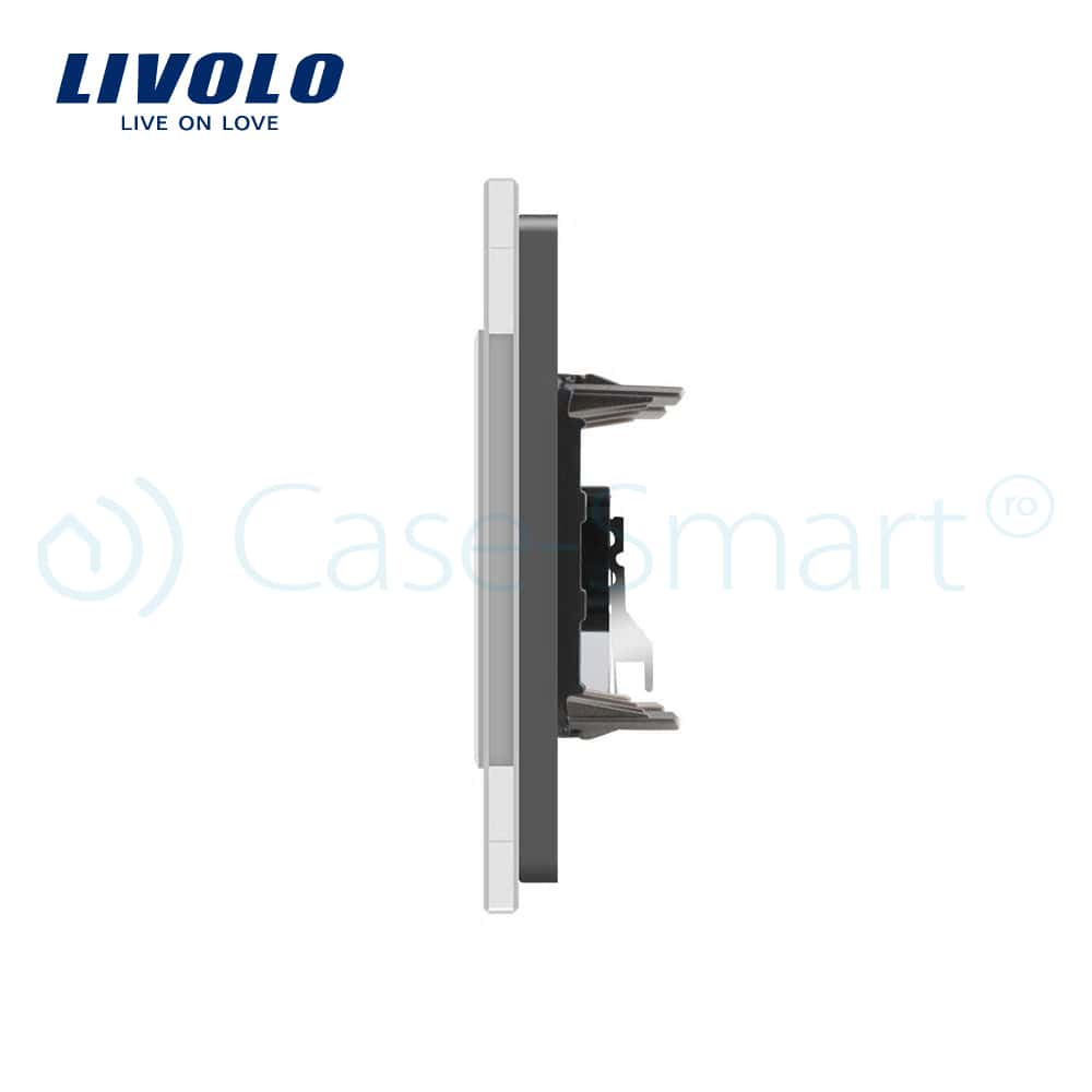 03-vl-c792ad-15-livolo-priza-dubla-audio-gri-modul-securitate-integrat.jpg Priza dubla audio Livolo cu rama din sticla, gri, VL-C792AD-15 - imagine 3