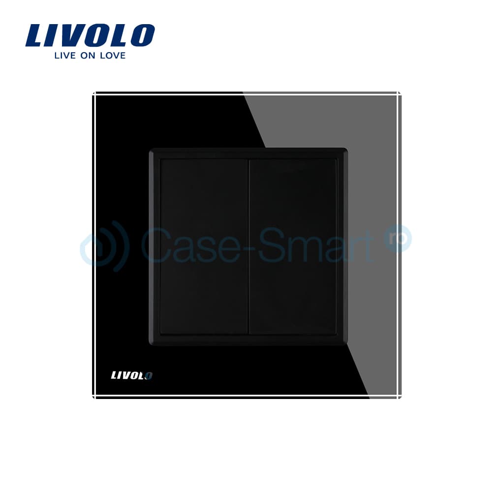 priza-goala-rama-neagra-vedere-frontala-livolo.jpg Priza blank/goala Livolo cu rama din sticla, negru, VL-C792K-12 - imagine 2