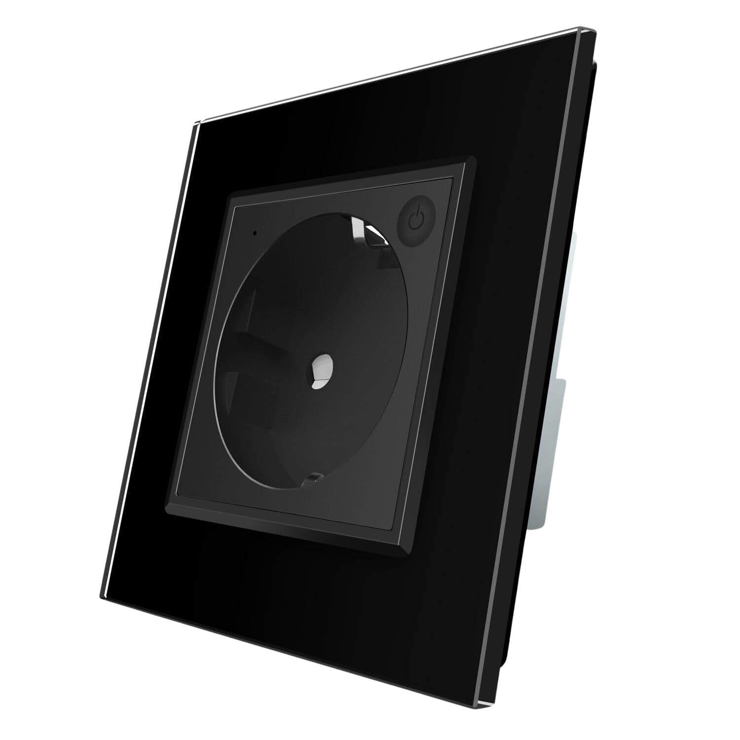 Priza inteligenta pentru perete Livolo ZigBee,16A, Wi-Fi, Compatibil cu Alexa si Google Home, negru, VL-FCTC16AZ-2BP-12