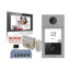 KIT videointerfon Smart pentru o familie cu yala electromagnetica, Rj45 + Wi-Fi 2.4Ghz, Switch PoE, Card, Tag, monitor 7 inch negru, – HIKVISION DS-KIS604-BY