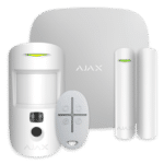 Kit alarma Smart StarterKit Cam Wireless, Ethernet + 1xSIM 2G, alb - AJAX StarterKitCam(W)