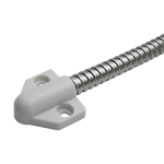 Set legatura flexibila din inox, capete din plastic vopsit alb,  400 x 6 mm CSL-400-2 - imagine 2