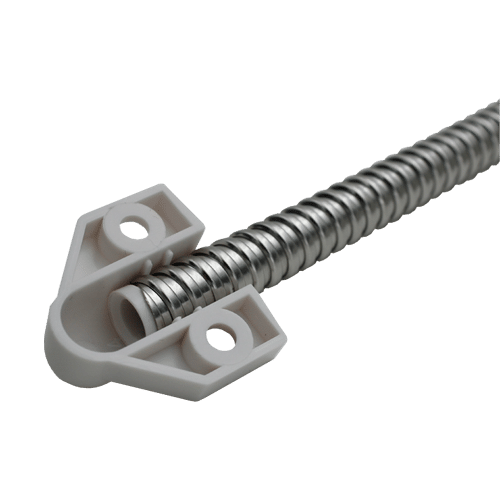 img15280large.png Set legatura flexibila din inox, capete din plastic vopsit alb,  400 x 6 mm CSL-400-2 - imagine 3
