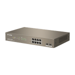Switch 8 porturi PoE Gigabit, 2 porturi SFP Gigabit, Cloud Management - IP-COM G3310P-8-150W - imagine 2