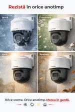 Camera PT IP, 4MP, lentila 4mm, IR 30m, WL 30m, Audio - HIKVISION DS-2DE2C400MWG-E-4mm - imagine 2