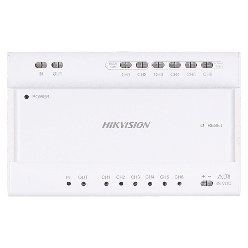 img21215large.png Distribuitor Video/Audio 2 fire pentru 6 posturi - HIKVISION DS-KAD7060EY - imagine 2