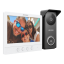 Kit videointerfon analogic, ecran 7′, conectare 4 fire pentru 1 familie, IR, IK08 – HIKVISION DS-KIS213