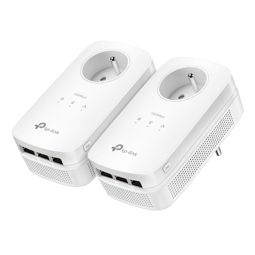 Starter kit Powerline TP-LINK TL-PA8010PKIT AV1300/AV2000 3 Passthrough - TP-LINK TL-PA8030PKIT