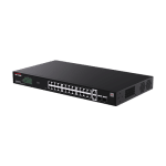 Switch 24 porturi PoE RJ45 Gigabit, 2 x RJ45 Gigabit, 2 x SFP Gigabit, Management, 1U - IP-COM G2228P-24-410W - imagine 2