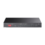 Switch 2 x RJ45 1G PoE++, 6 x RJ45 1G PoE+, 1 x RJ45 1G, 1 x combo RJ45/SFP 1G, Unmanaged - TP-Link TL-SG1210PP