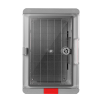 Cutie distributie IP67 din ABS gri, usa transparenta, placa metalica, 200x300x130 mm PS203013 - imagine 3