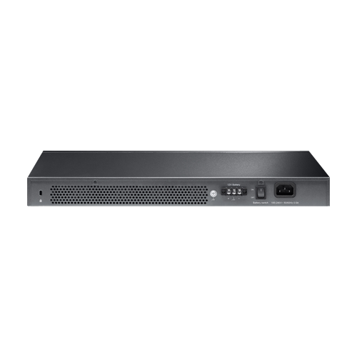 img31642large.png Switch 24 porturi RJ45 Gigabit, 4 x SFP+ 10G, Alimentare Baterie 12V, L2+ Management, 1U - TP-Link TL-SG3428X-UPS - imagine 2