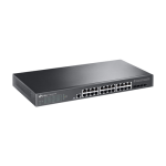 Switch 24 porturi RJ45 Gigabit, 4 x SFP+ 10G, Alimentare Baterie 12V, L2+ Management, 1U - TP-Link TL-SG3428X-UPS - imagine 3