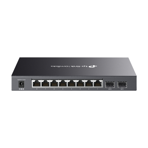 img31728large.png Switch 8 porturi RJ45 Gigabit PoE, 2 x SFP Gigabit, Buget PoE 61W, Management - TP-Link Omada SG2210P - imagine 2