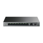 Switch LiteWave, 8 x RJ45 1G PoE, 1 x SFP 1G, 1 x RJ45 1G, Buget PoE 61W, Unmanaged - TP-Link LS1210GP