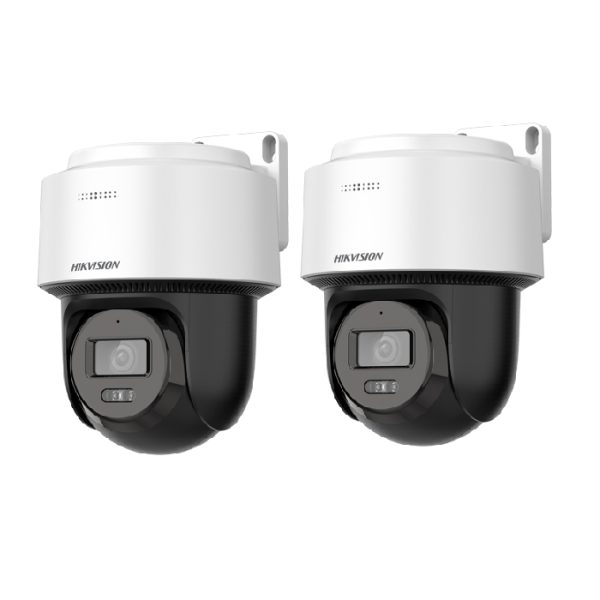 PACHET 2 Camera PT IP, 6MP, Auto-Tracking, lentila 2.8mm, IR 30m, WL 30m, Mic., Difuzor, Audio - HIKVISION P_2_DS-2DE2C600MWG-E-2.8mm