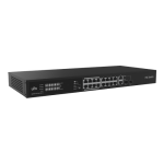 Switch 16 porturi PoE, 2 x Combo Uplink RJ45, Unmanaged - UNV NSW2020-16T2GC-POE-IN - imagine 2