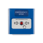 Buton manual oprire de urgenta/temporar, de interior, capac protectie, compatibil cu IVY - TELETEK SensoMAG-MHB50 - imagine 2