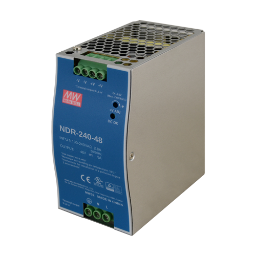 img32903large.png Sursa de alimentare in comutatie, 48V / 5A, sina DIN - MEAN WELL NDR-240-48 - imagine 2