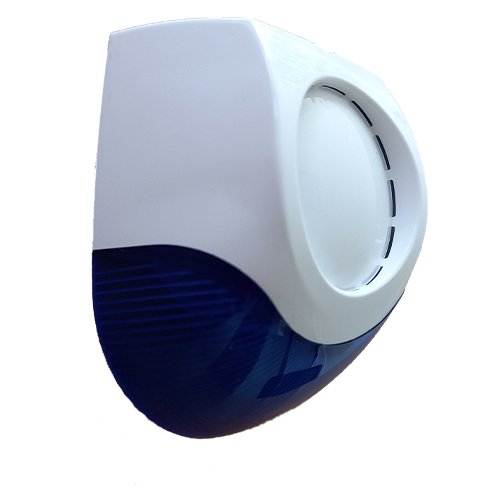 img33581large.png Sirena piezo de interior, 102 db, cu flash LED albastru  - Teletek SR50 - imagine 2