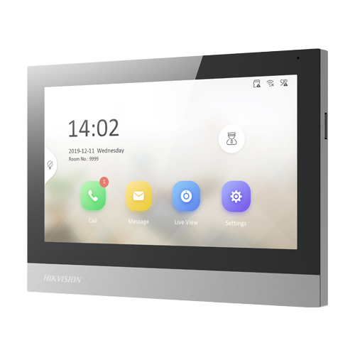 img33837large.png Monitor videointerfon TCP/IP, TFT 7 inch touch screen, WiFi, PoE, Alarma IN - HIKVISION DS-KH8380-WTE1 - imagine 2