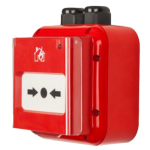Buton de incendiu conventional de exterior, capac protectie, IP67, EN 54-11 - TELETEK SensoMAG-MCP50IP67 - imagine 2