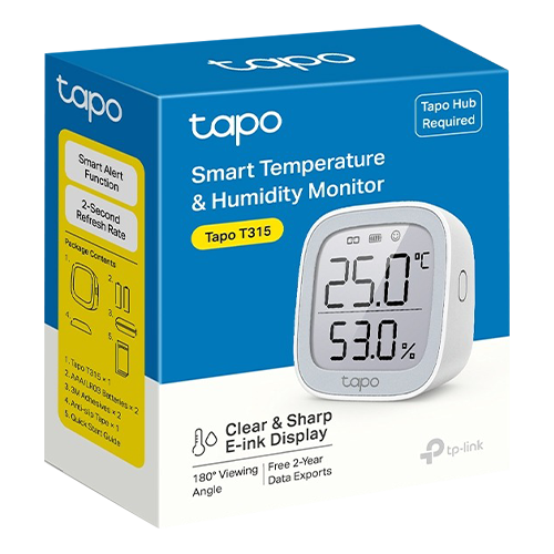 img30503large.png Termometru si higrometru inteligent TP-Link Tapo T315 Afisaj E-ink - TP-LINK TapoT315 - imagine 3