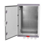 Cutie distributie IP67 din ABS gri, usa mata, placa metalica, 400x500x240 mm PD405024 - imagine 3