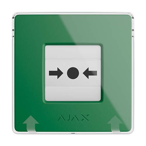 Buton wireless manual activare scenarii, VERDE- AJAX ManualCallPoint(G)