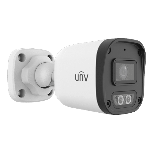 Camera IP ColorHunter 4MP, lentila 2.8mm, IR 30m, WL 15m, Mic, PoE, IP67 - UNV IPC2124LB-AF28-DL-ECO