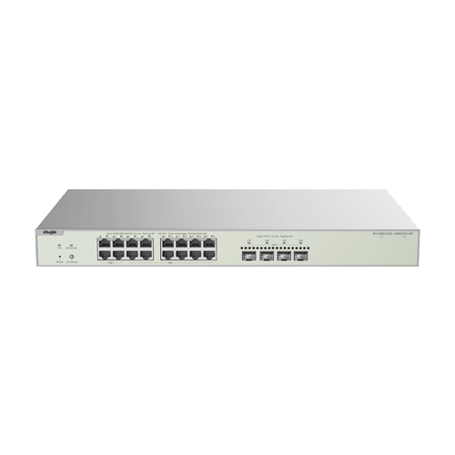 Switch L2+, 12 x RJ45 2.5G PoE+, 4 x RJ45 2.5G Hi-PoE, 4 x SFP+ 10G, Cloud Management, 1U - Ruijie RG-NBS3300-16MG4XS-HP