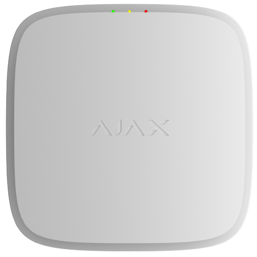 Detector de temperatura wireless cu sirena FireProtect, alb, EN54 - AJAX FireProtectHeat/Sounde(W)