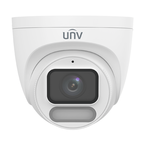 Camera IP Wise-ISP ColorHunter, 4MP, lentila 2.8mm, WL 30m, Mic, PoE, MicroSD, Color 24/7 - UNV IPC3624LE-ADF28K-WP-L