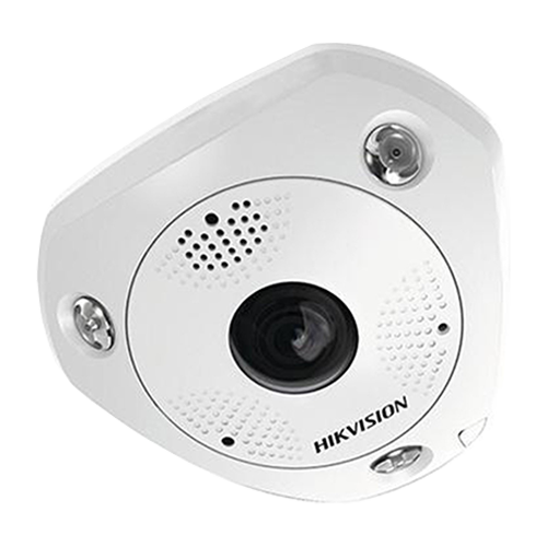 Camera fish-eye 6MP, lentila 1.27mm, IR 15m, Audio, Alarma, PoE, IP67, IK10 - HIKVISION DS-2CD6365G0E-IVS-1.27mm