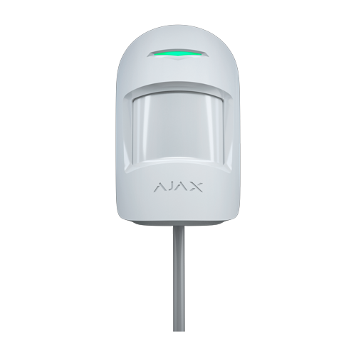 Detector de miscare in dubla tehnologie PIR+MW, MotionProtectPlus Fibra alb - AJAX MotionProtectPlusFibra(W)