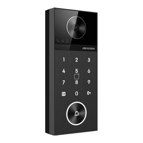 Panou exterior videointerfon TCP/IP 4MP, IR 3m, WI-FI6, Bluetooth, PIN, PoE, M1, IP65 - HIKVISION DS-KV6124-WBE1