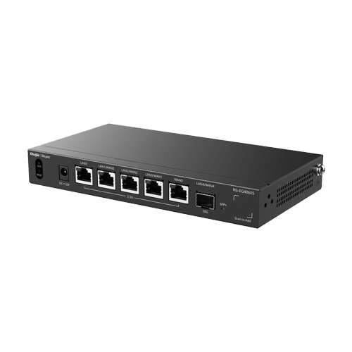 Router 5 x RJ45 2.5G, 1 x SFP+ 10G, Multi-WAN, Cloud Management - Ruijie Reyee RG-EG406XS