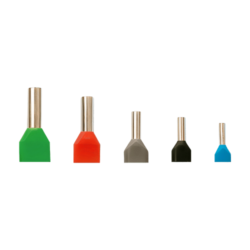 Terminale izolate cu capat dublu, sectiune transversala 2x2.5mmp, 250buc/set PKY-22025