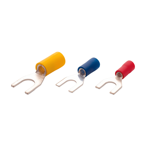 Terminale izolate de tip furca, sectiune transversala 0.50-1.50mm, M3, 200buc/set PCK-301